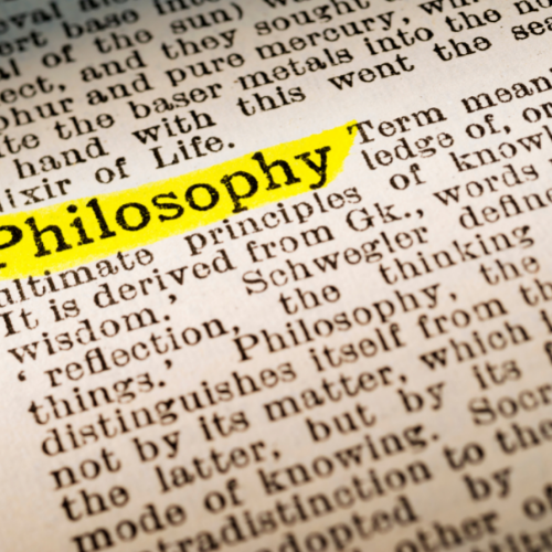 Picture of the word philosophy in the dictionary 